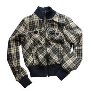 Guess multi plaid jacket